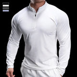 Eltron | Schnelltrocknendes Fitnessshirt für Herren Kompression – Weiß