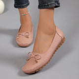 Velurette™ – Elegante Damen Loafer mit Schleifen-Design – Rosa