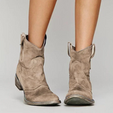 Vento | Rutschfeste Cowboystiefel Damen für Alltag Mode – Braun
