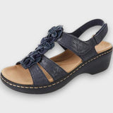 Brisella – Orthopädische Sandalen mit Keilabsatz – Blau