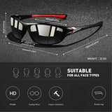 Verspiegelte Freizeitsonnenbrille - Darius – Schwarz