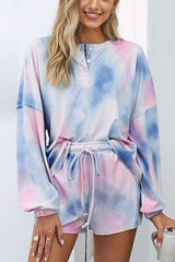 Verspieltes Pyjama Set mit Stil für Entspannung – Blau