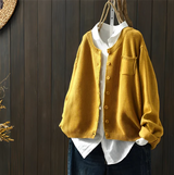 Morgan | Weiche Strickjacke für gemütliche Tage – Gelb