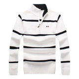 Maddox - herrenpullover mit kragen – Weiß