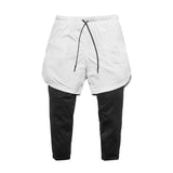 Vexon | Atmungsaktive Kompressionshose für Herren 2-in-1 – Weiß