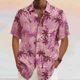 Vicente- Luftiges Hemd mit Kokosnuss-Print – Rosa