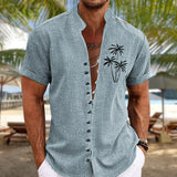 Victor- Bequemes Sommer-T-Shirt – Blau