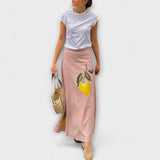Cosima - Amalfi Pattern Midi Skirt – Pinker Rock