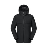 Sebastian | Vielseitige Softshell Jacke mit Kapuze – Schwarz
