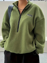 Kate – pullover-sweatshirts mit reißverschluss – Grün