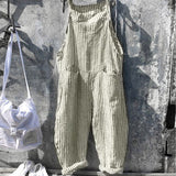 Aelira – Trendiger Leinen-Jumpsuit – Beige