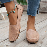 Vintellea™ – Elegante Damen Loafer mit Retro Perforation – Rosa
