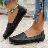 Vintellea™ – Elegante Damen Loafer mit Retro Perforation – Schwarz