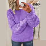 Geneva – modischer Pullover mit luxuriöser Weichheit – LIla