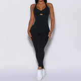 Virex | Atmungsaktiver Sport-Overall für Damen Flexibel – Schwarz
