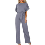 Ernestina – Eleganter Boho-Jumpsuit – Grau