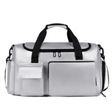 Ezaro | Unisex Reise und Sporttasche mit Schuhtasche – Silber