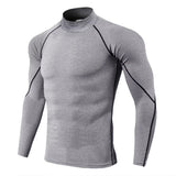 Gevaro | Atmungsaktives Kompressionsshirt für Herren Sommer – Grau