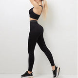 Vortixa | Flexibles Sport-BH und Leggings Set für Damen Sommer – Schwarz
