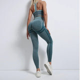 Vortixa | Flexibles Sport-BH und Leggings Set für Damen Sommer – Grün