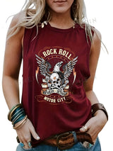 Irène | Trendiges Sommer-Tanktop – Burgunderrot 1