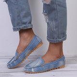 Carmen | Gummisohle Leicht Ballerinas – Jeansblau