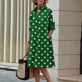 Maris – Lässiges Kleid mit Taschen – Grün