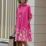 Maris – Lässiges Kleid mit Taschen – Rosa