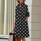 Maris – Lässiges Kleid mit Taschen – Schwarz / Weiß
