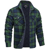 Darius - Herren Holzfällerjacke im karierten Design – Grün