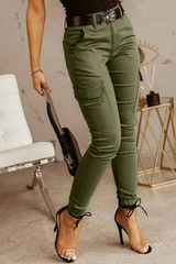 Moderne Cargo Damen Hose – Grün