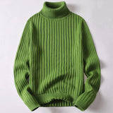 Herren-Rollkragenpullover aus Merinowolle - Wyatt – Grün