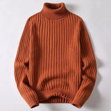 Herren-Rollkragenpullover aus Merinowolle - Wyatt – Braun
