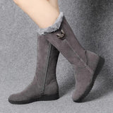 Kelly - fleecegefütterte damenstiefel – Grau