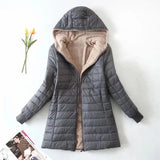 Stephanie | Warme Winter Fleecejacke – Grau