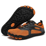 Stephan | Wasserdichte Unisex Barfußschuhe – Schwarz / Orange