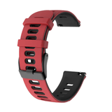 Zweifarbiges Silikon Armband® – Rot