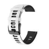 Zweifarbiges Silikon Armband® – Weiß