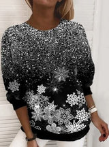 Weihnachtspullover - glitzer – Schimmerndes silber