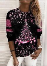 Weihnachtspullover - glitzer – Rosa