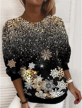 Weihnachtspullover - glitzer – Schimmerndes gold