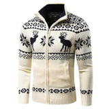 Weihnachtsstrickjacke - stehkragen - strickjacke weihnachtspullover – Zimmer
