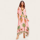 Weites Knöchel-Kaftan - Luana – Rosa