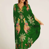 Weites Knöchel-Kaftan - Luana – Grün