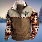 Western-Inspirierter Pullover - Jaden – Braun