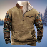 Western-Inspirierter Pullover - Jaden – Khaki