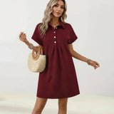 Kleid Hildegard™ aus Hochwertigem Strukturiertem Strick / Klassische Geometrische Struktur und Feminine Haltung! – Rot