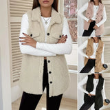 Aspen™-Weste aus hochwertigem Sherpa mit verlängertem Design / Stilvoller Komfort für kalte Tage! – Beige