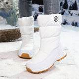 Neria – Schneestiefel Mit Seitlichem Reißverschluss – Weiß