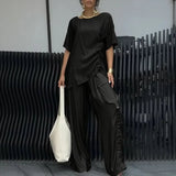 Nomad Chic™ 2-teiliges Set mit asymmetrischem Design – Schwarz